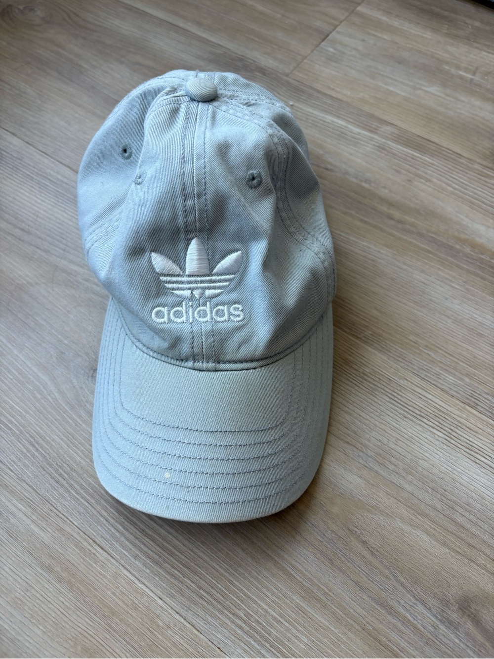 adidas gray Trefoil Cap